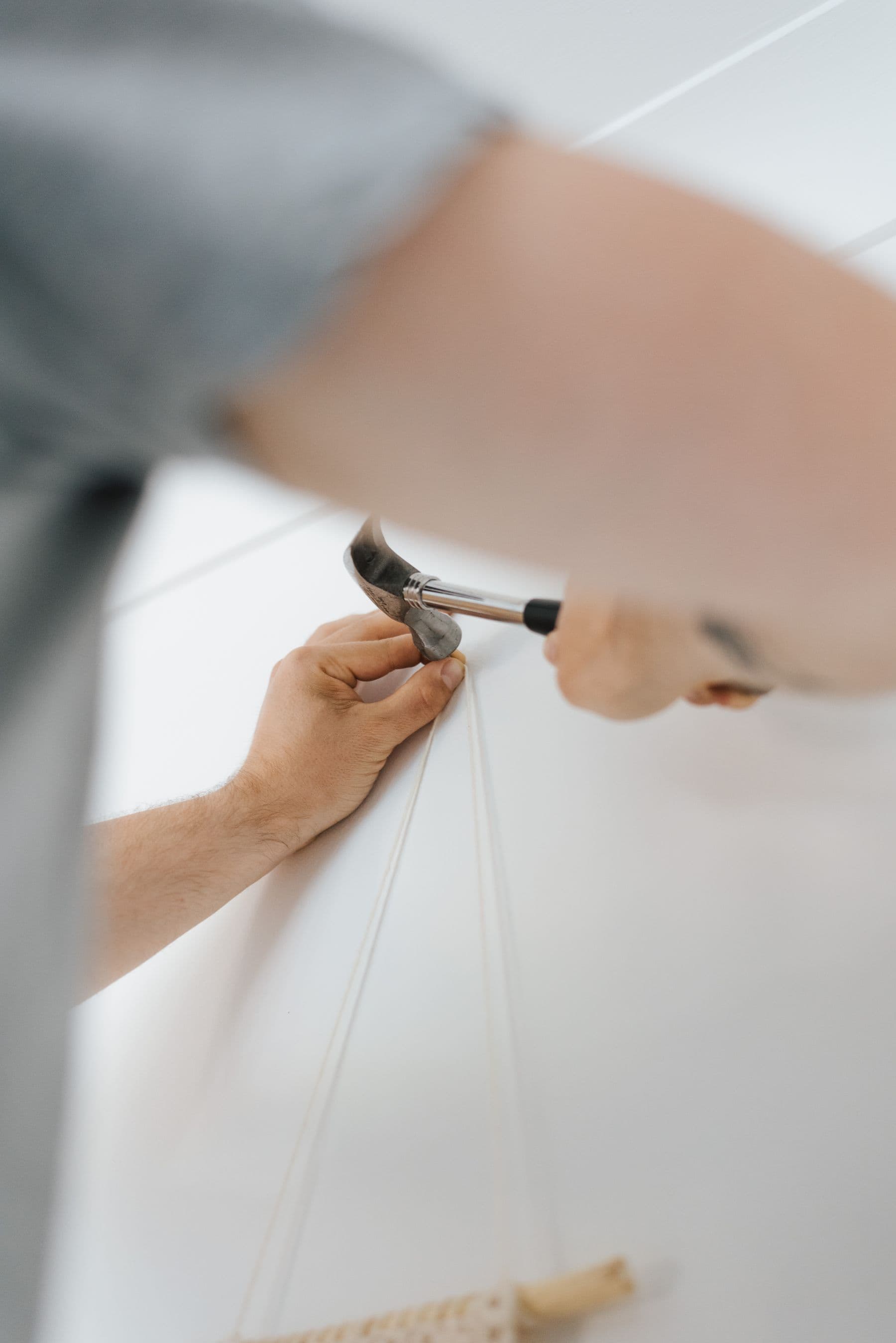 Drilling a wall to fit a bracket for a curtain rail